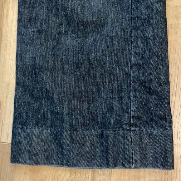 Gap curvy jeans dark wash jr women’s size 1 regular Flare low rise RN 54023 EUC - Picture 4 of 16